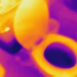 THERMAL IMAGE of a water damaged bathroom
